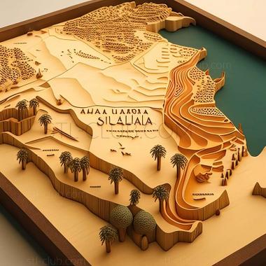 3D model Sulaibiya Agricultural Area in Kuwait (STL)